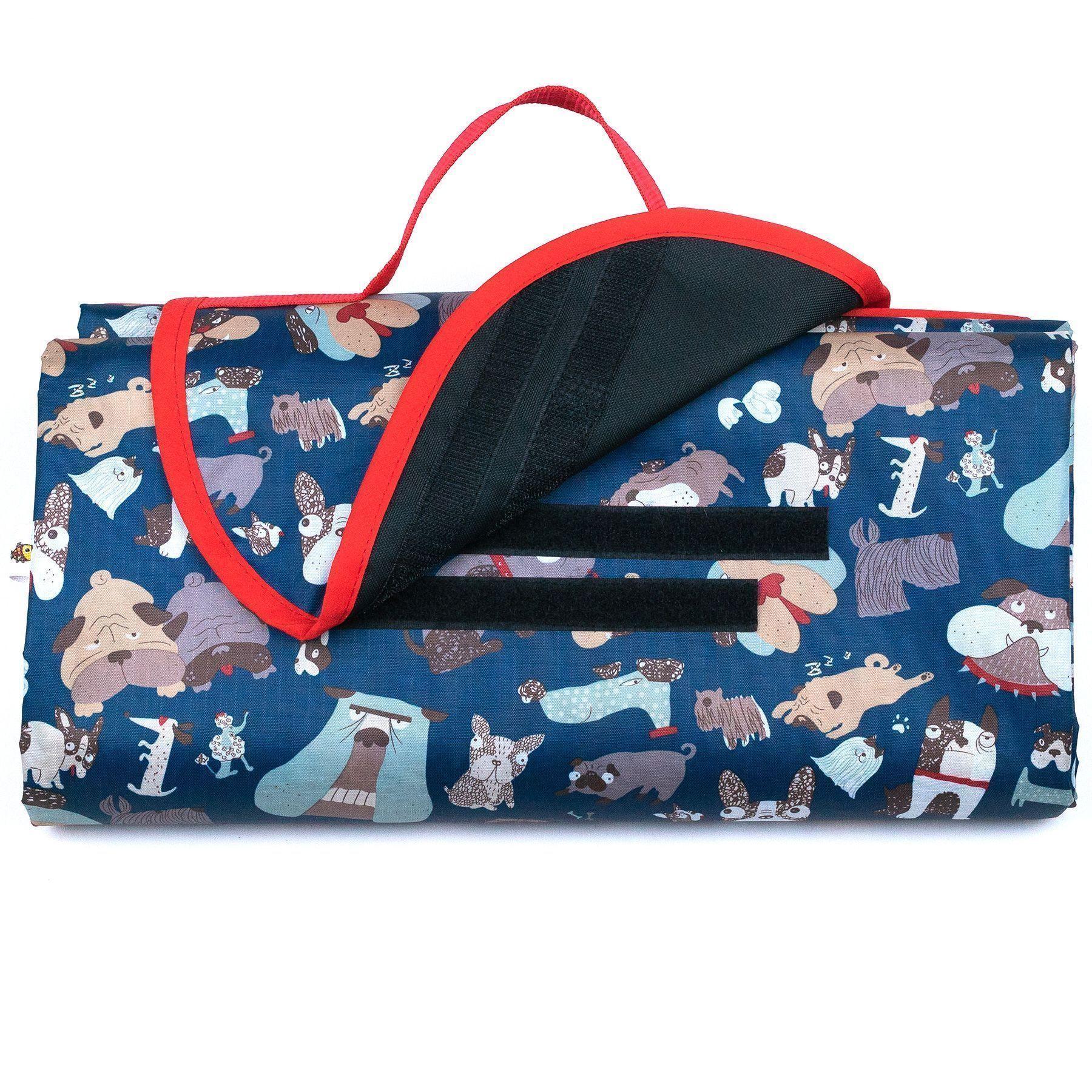 Manta para Picnic Impermeable Repelente 1,5m x 1,5m Rosa-4