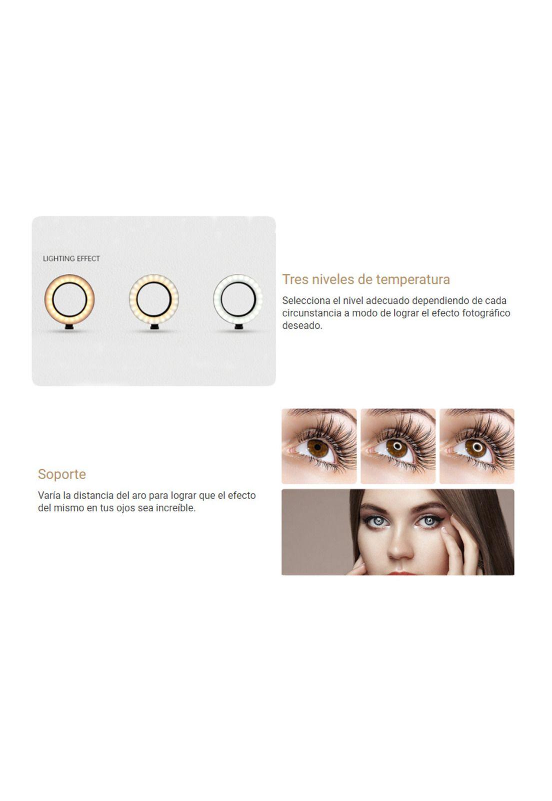 Aro de luz LED Kolke con trípode y control de iluminación-3