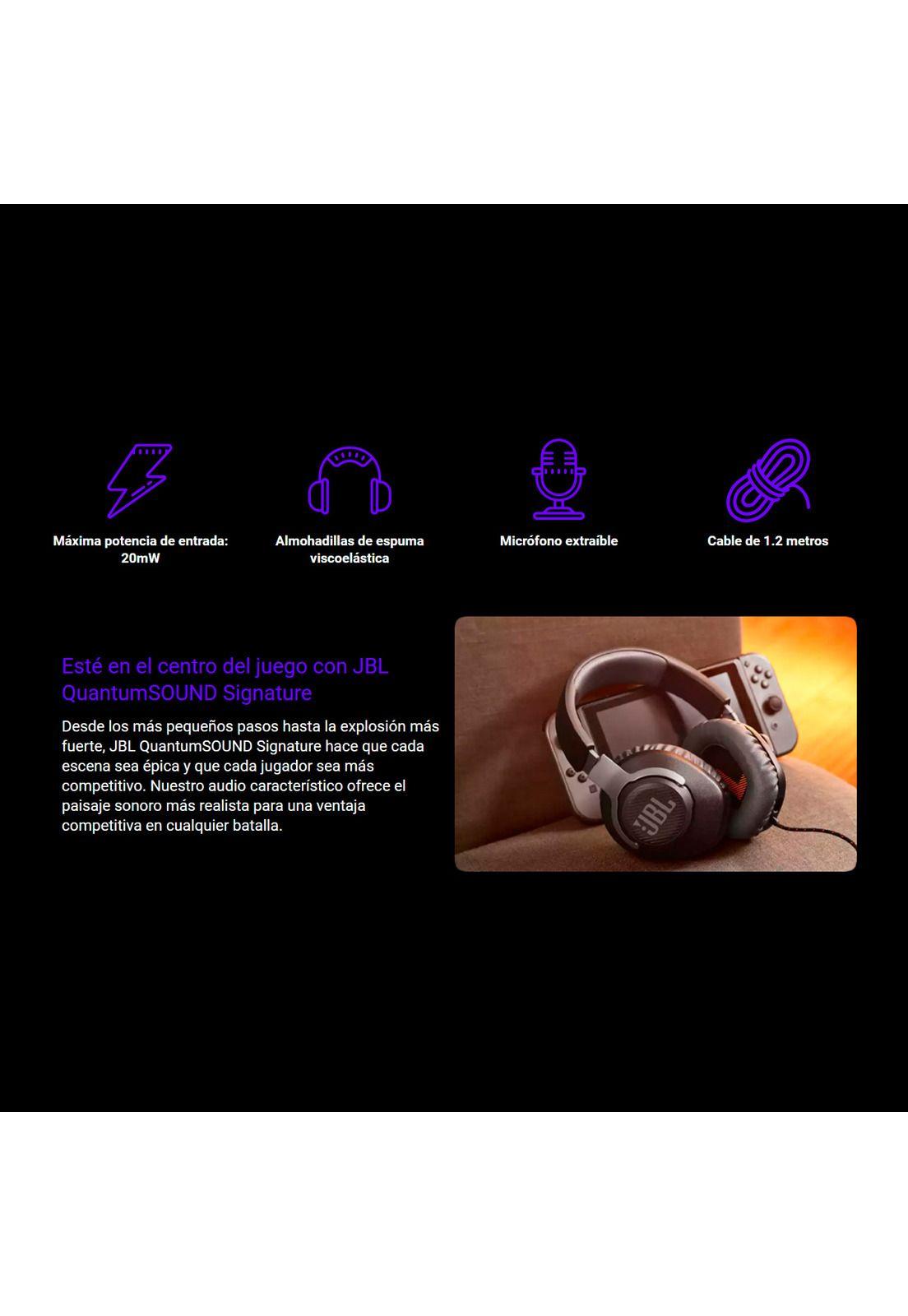 Audifonos Gamer JBL Quantum 100-2