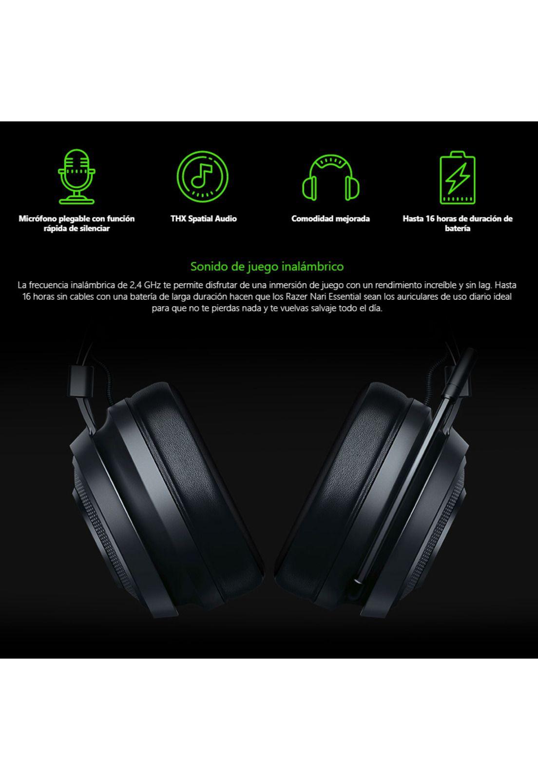 Audífonos Gamer Razer Nari Essential Inalámbricos PS4 PC-2