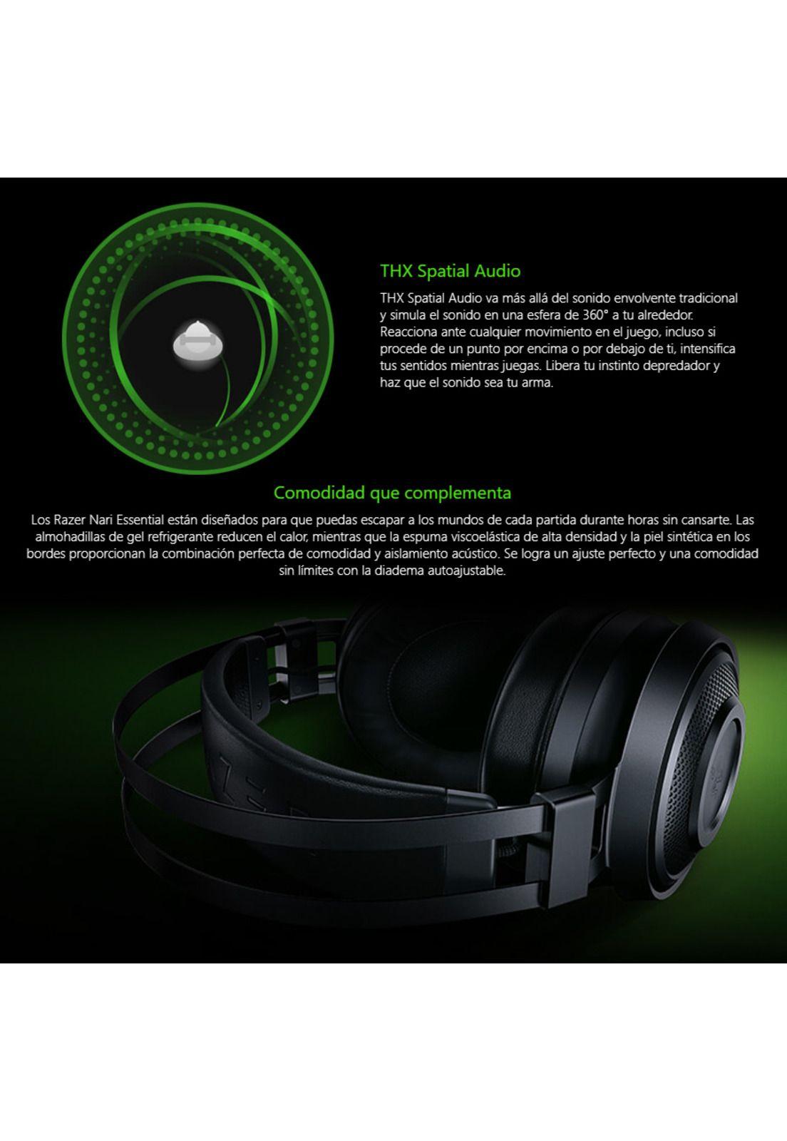 Audífonos Gamer Razer Nari Essential Inalámbricos PS4 PC-3