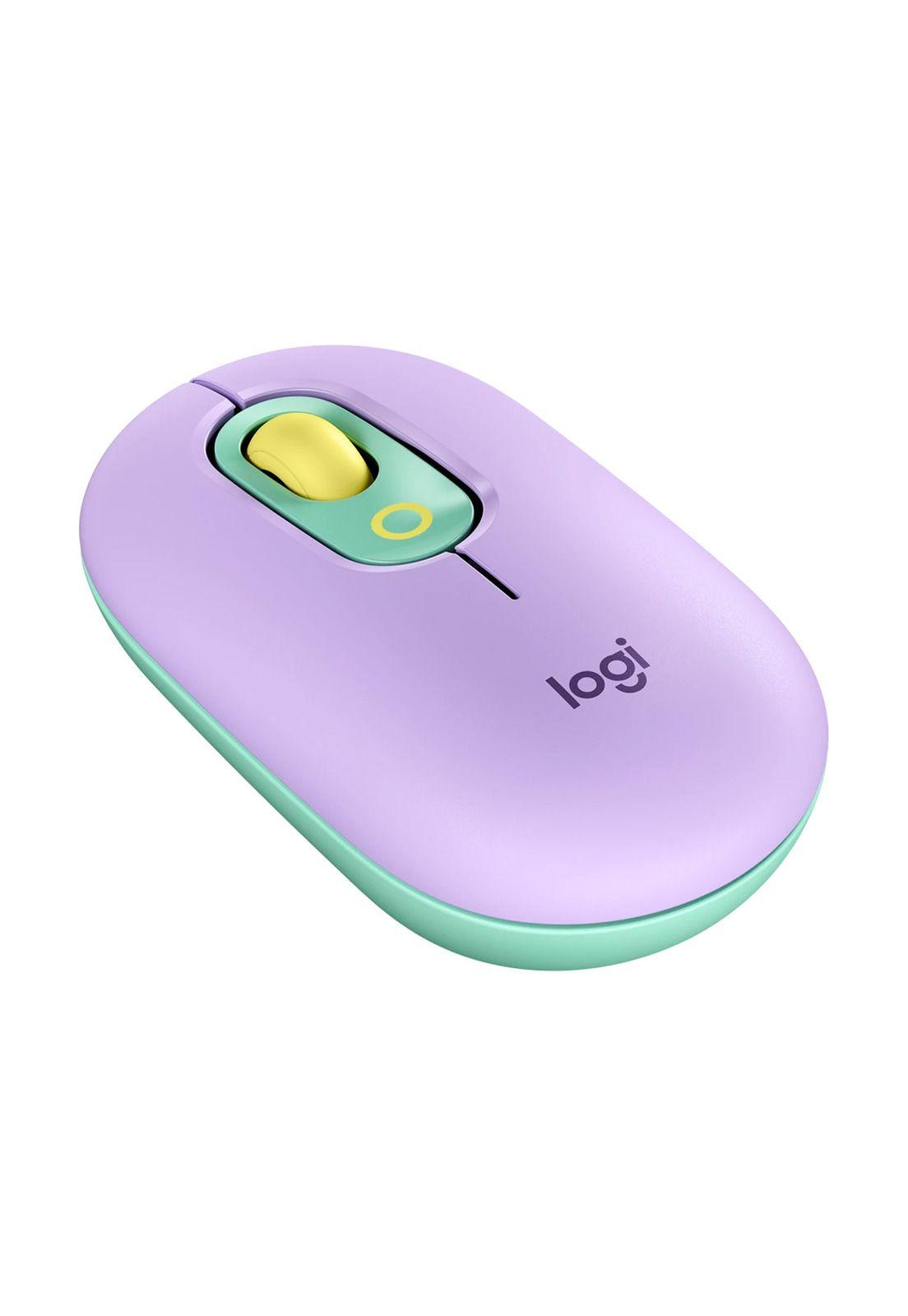 Mouse Inalámbrico Logitech Pop Lila Daydream Bluetooth-1