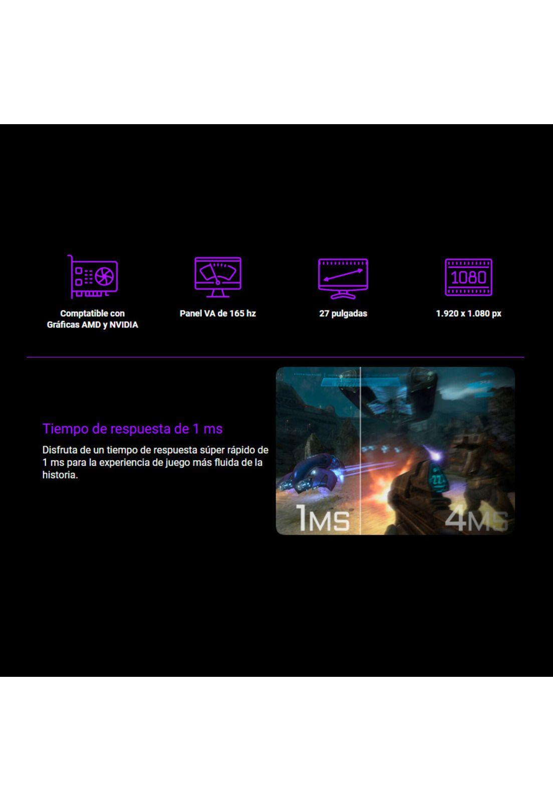 Monitor Gamer Gigabyte Curvo 27' G27fc 1ms, FHD (1920x1080), 165Hz-2