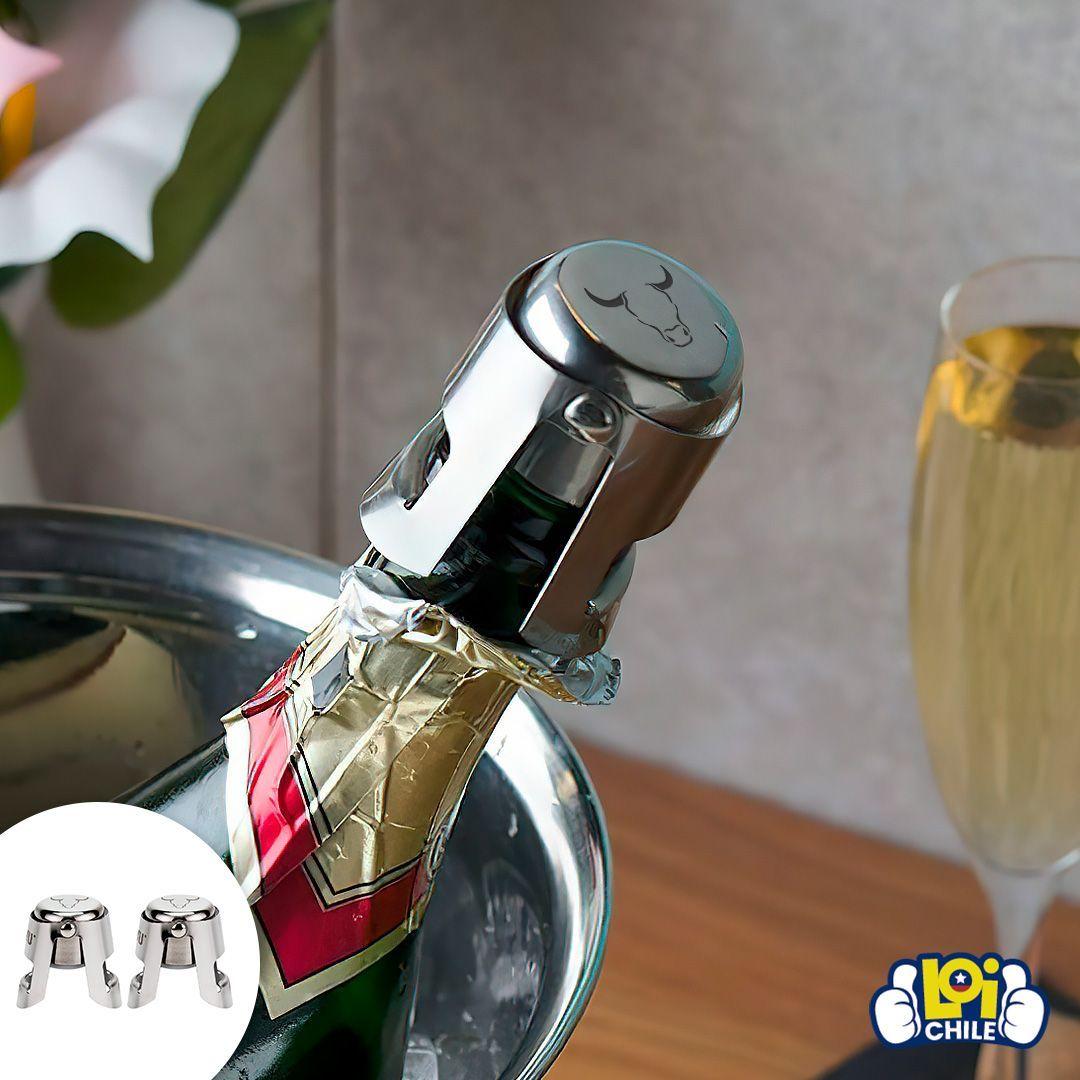 Set de 2 Tapones para Espumante Champagne Wayu-5