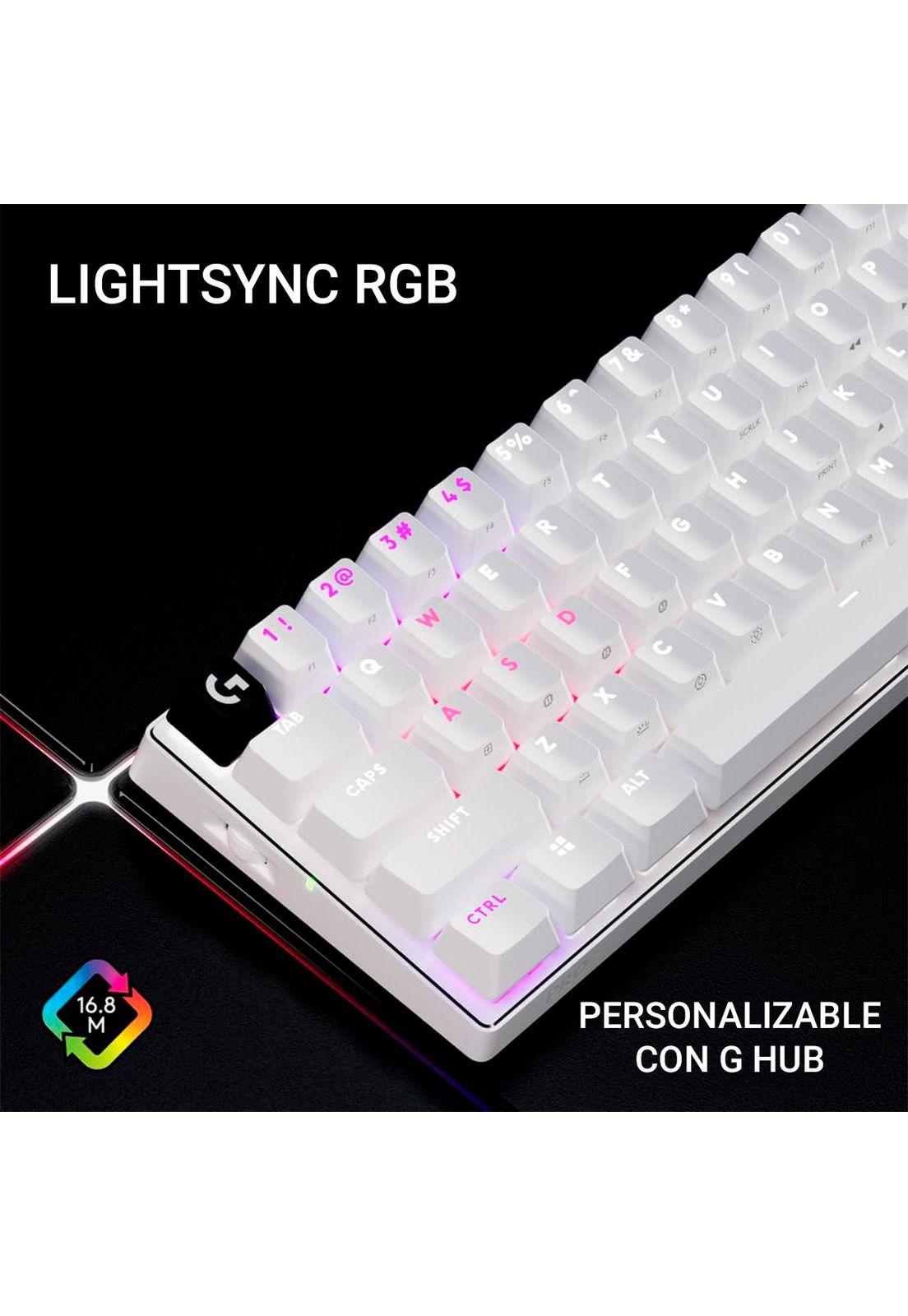 Teclado Inalámbrico Logitech G Pro X 60 Lightspeed Blanco-9