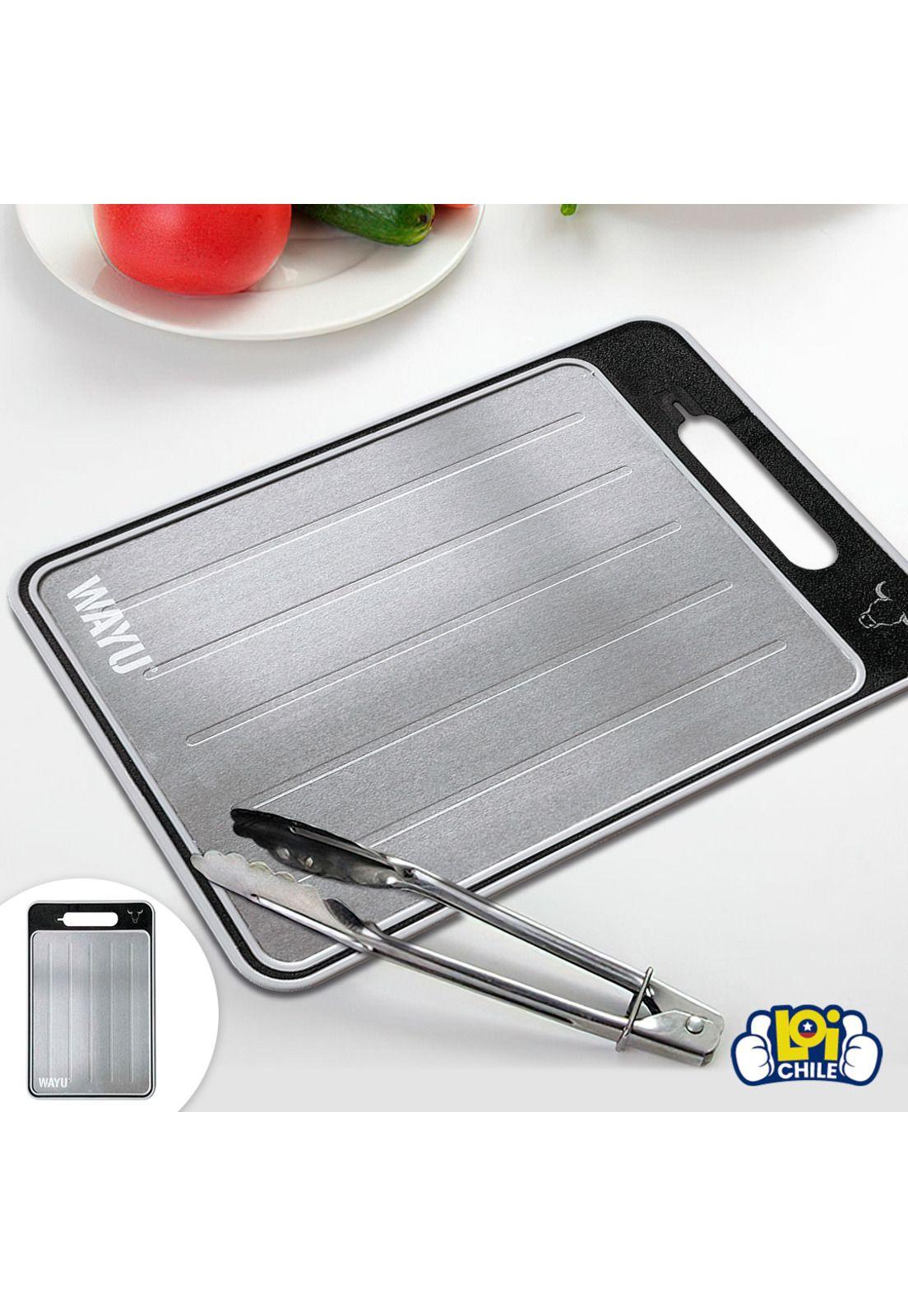 Tabla Para Cortar Doble Cara Antifrost con Afilador Wayu-4