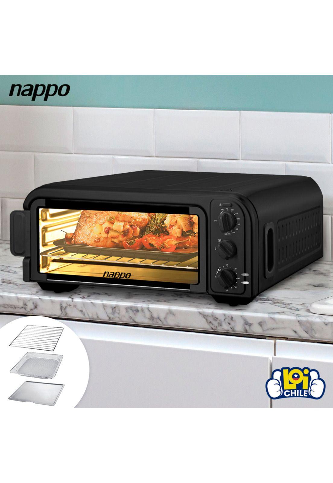 Horno Eléctrico Nappo 6 en 1 1600W 18 L Freidora de Aire-4