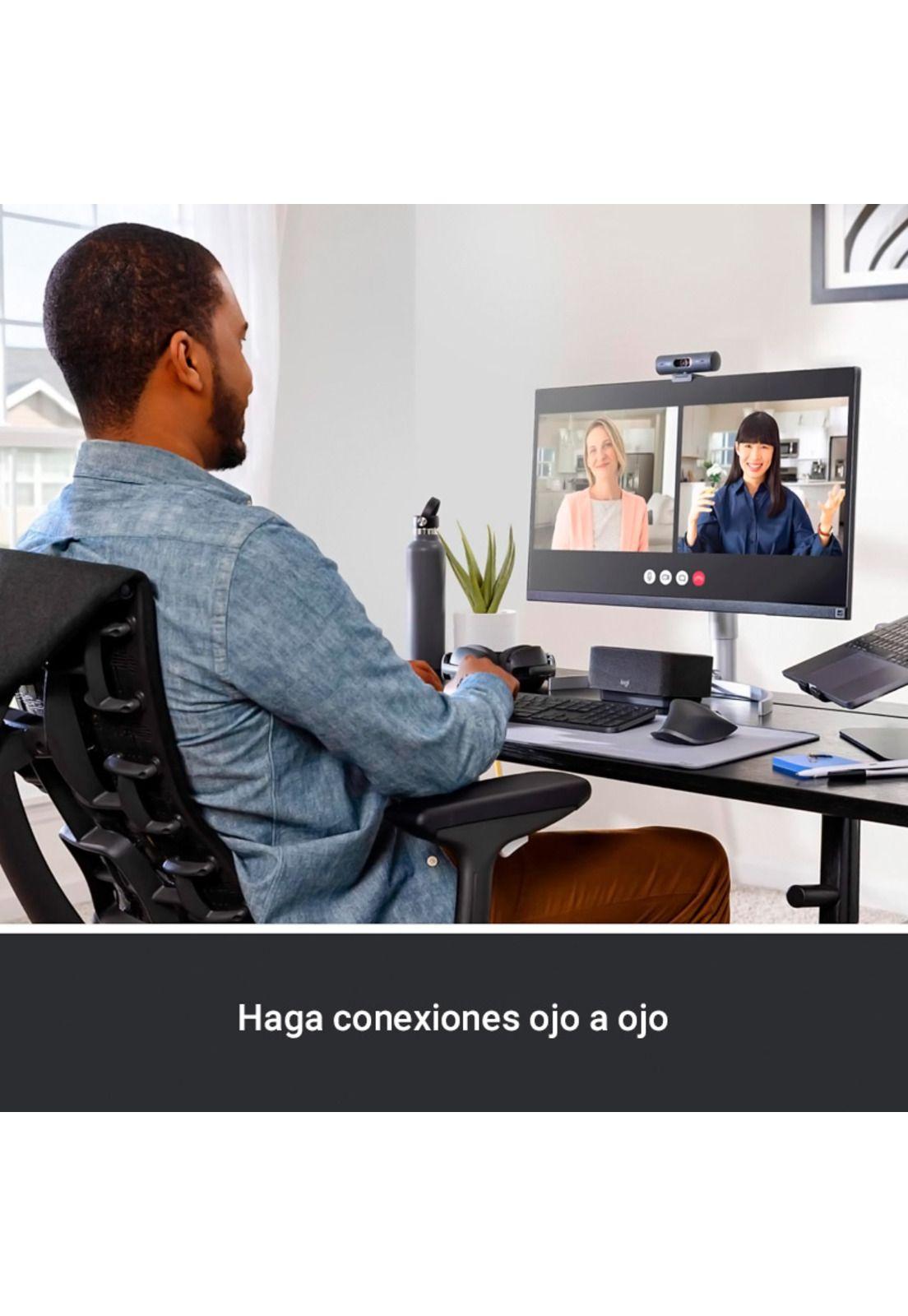 Webcam Logitech Brio 500 Webcam Full HD Negra-9