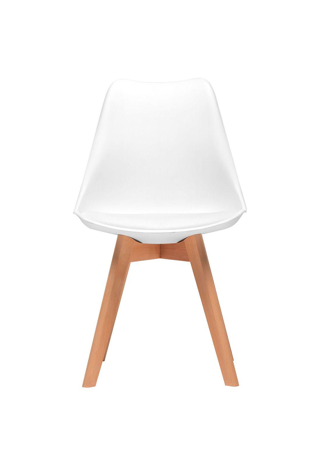 Pack 4 Sillas Eames EMPOLI Tulip Asiento Acolchonado Blanca-1