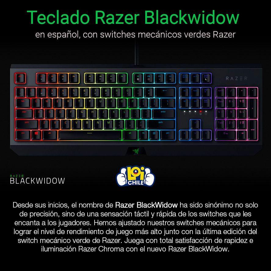 Teclado Gamer Razer Blackwidow Español-1