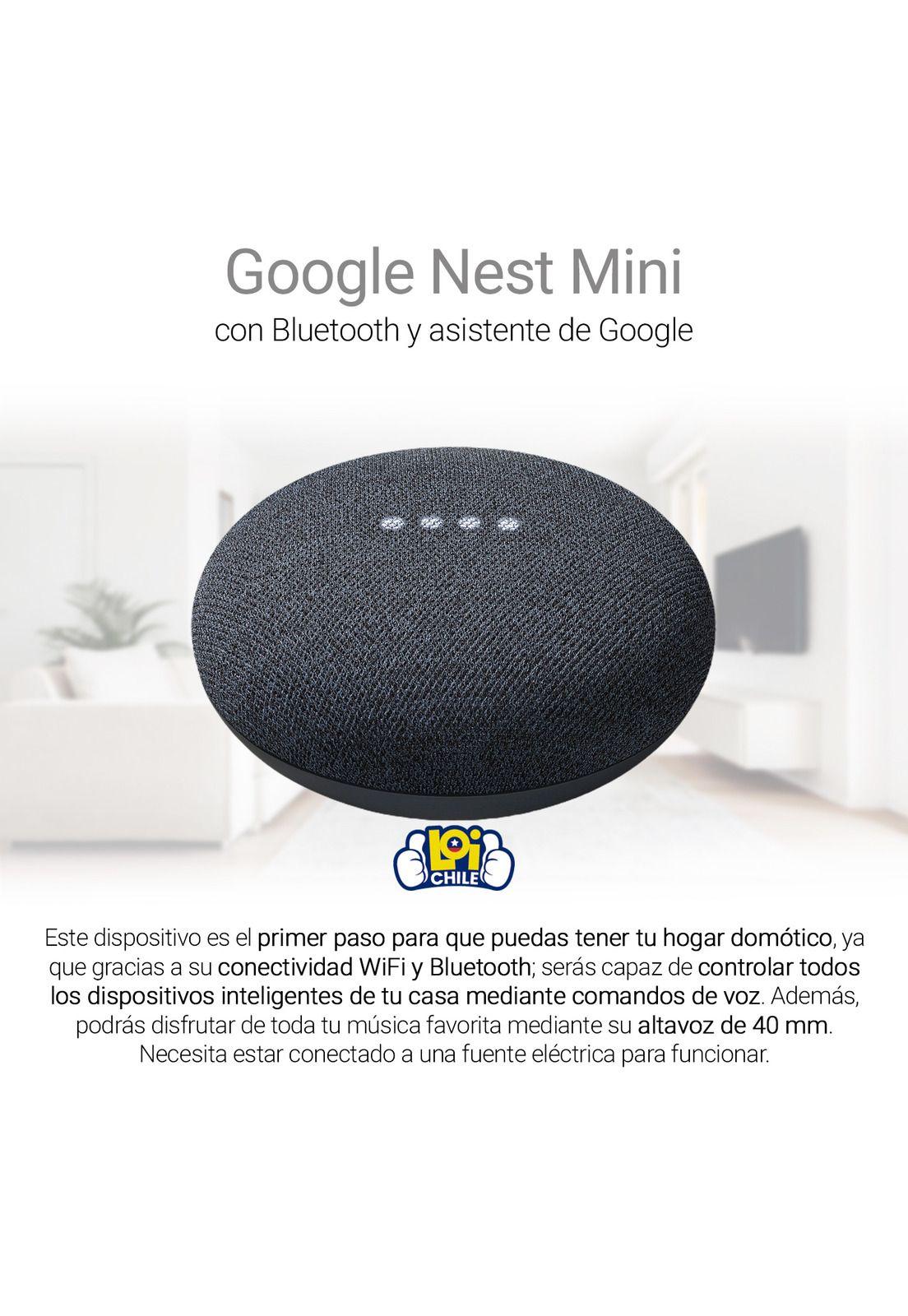 Google Nest Mini  Asistente Virtual Charcoal-3
