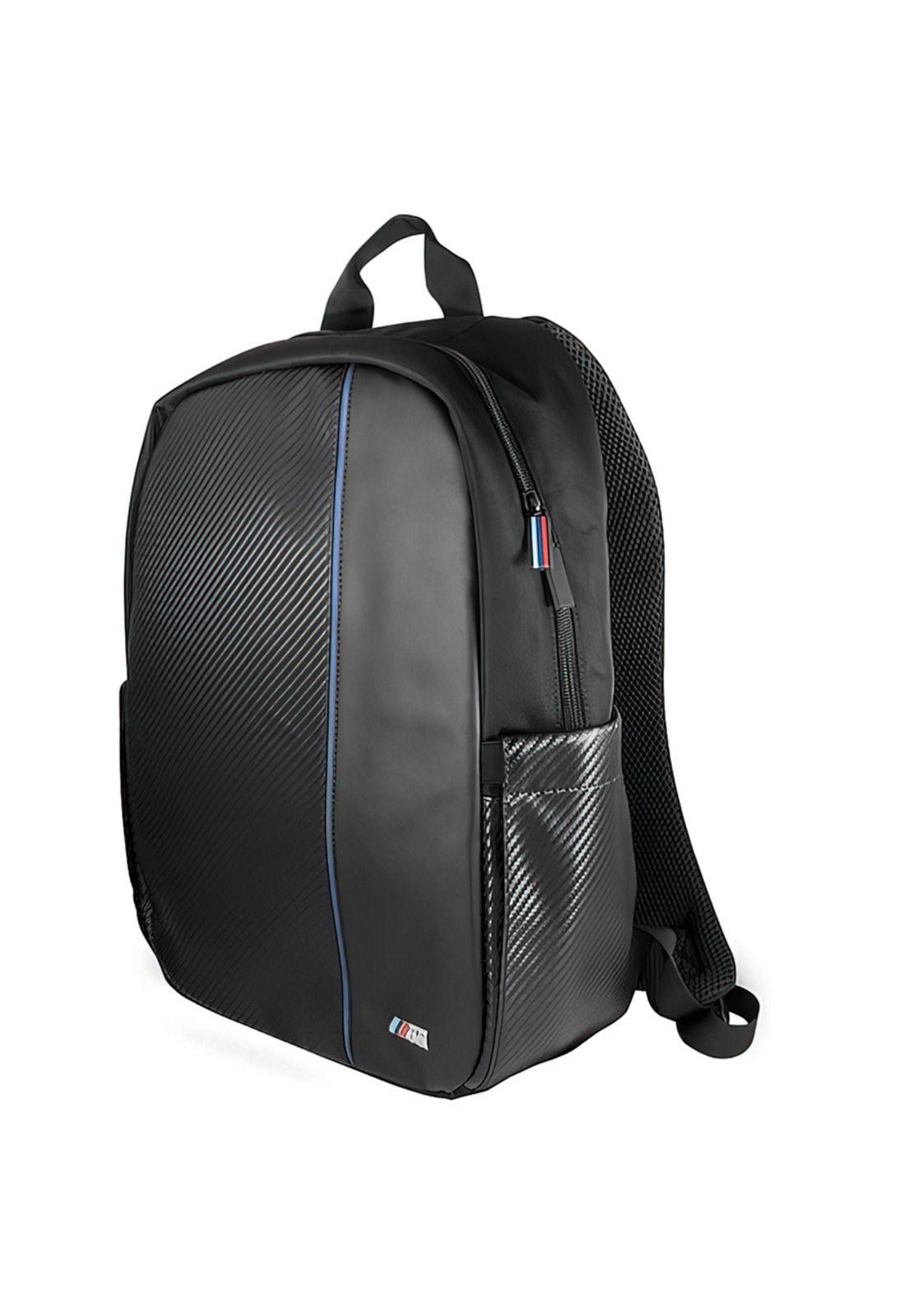 Mochila Para Notebook BMW Carbon & Pu Navie Stripe Original-3