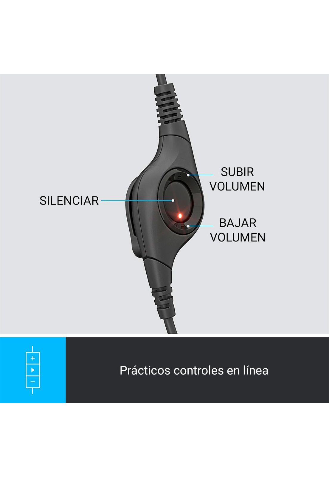 Audífonos Logitech H390 con Micrófono-5