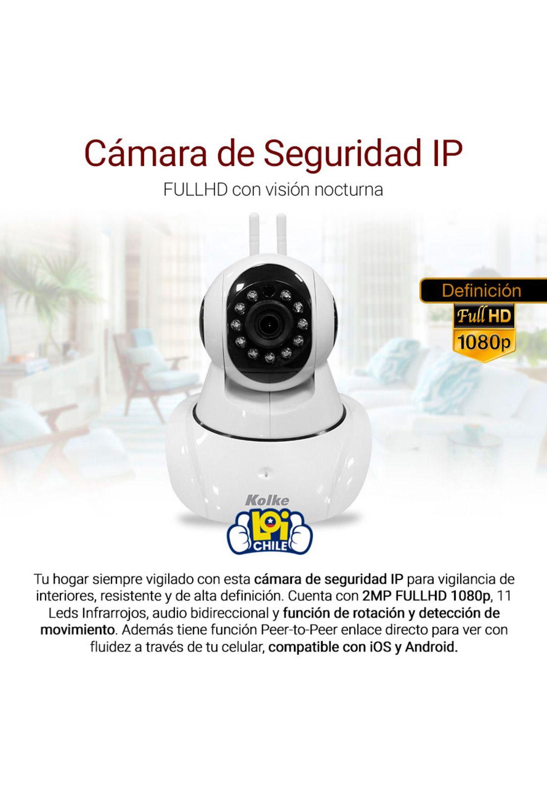Cámara de Seguridad IP KOLKE FHD con Vision Nocturna KUC-293-1