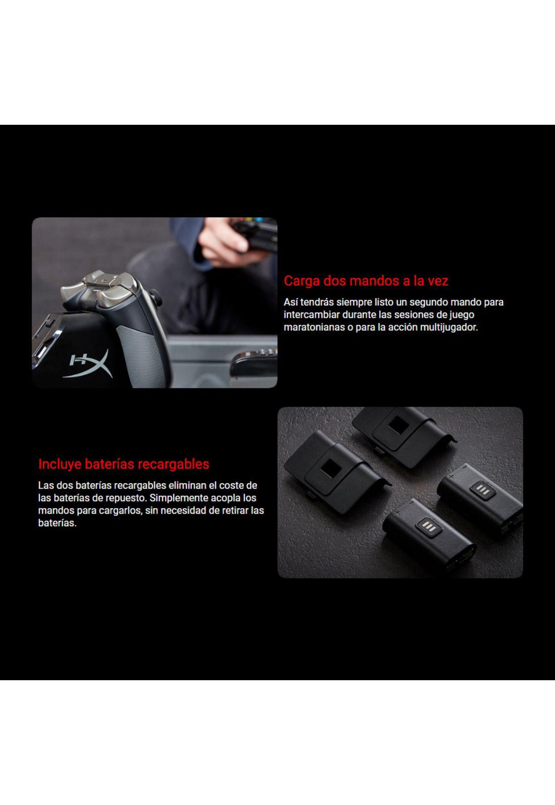 Cargador Hyperx Chargeplay Duo para controles Xbox One-3