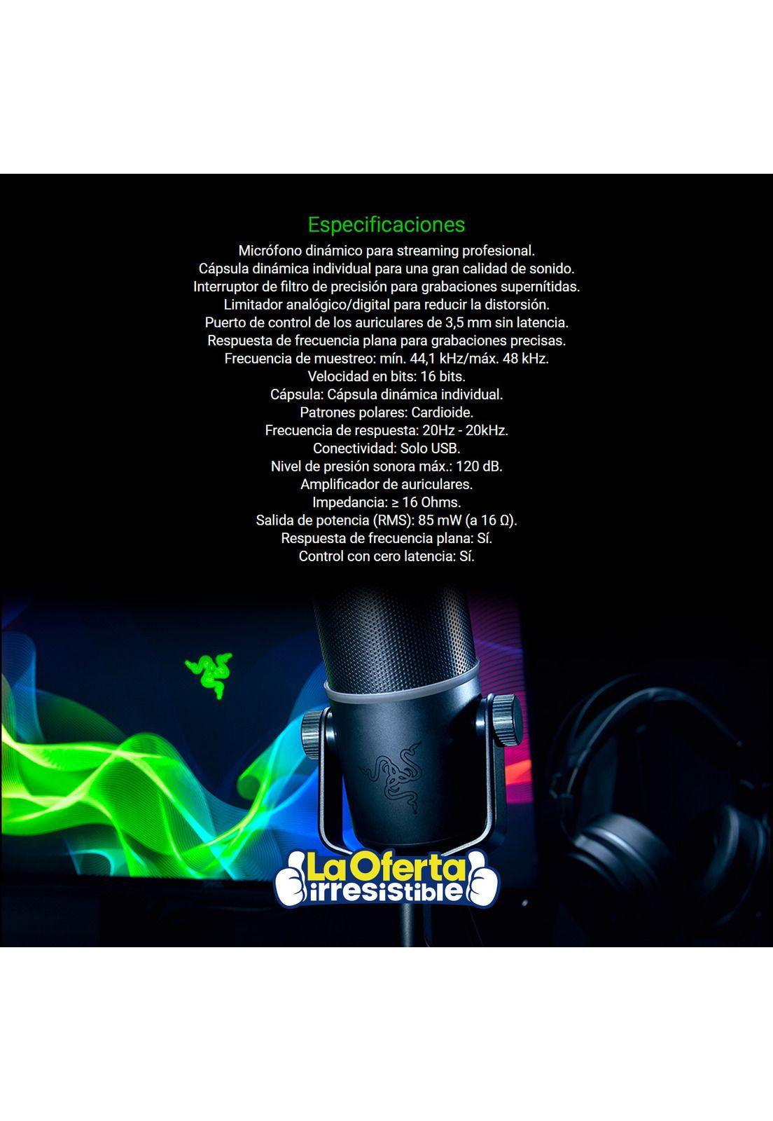 Microfono Gamer Razer Seiren Elite-4