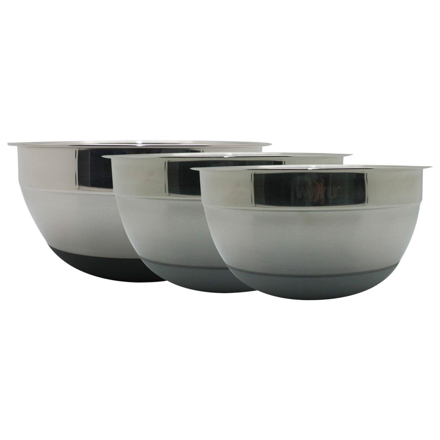 Set de 3 Bowls de Acero Inoxidable Wayu-0