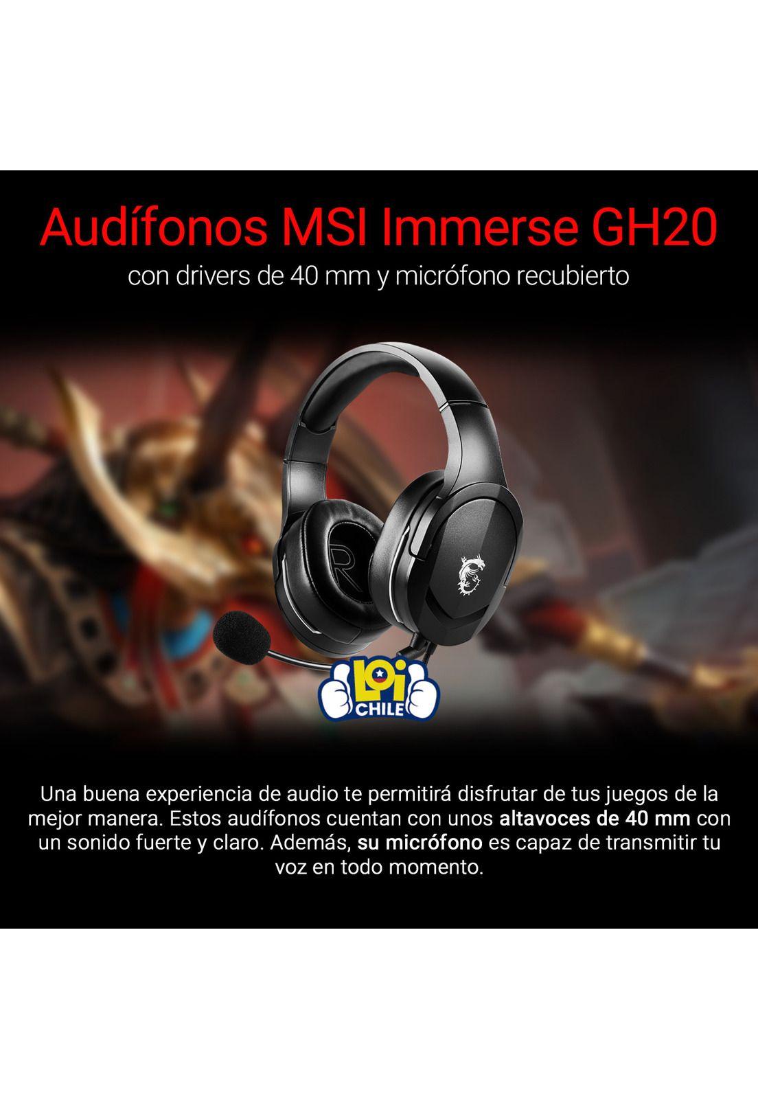 Audifonos Gamer Msi Immerse GH20 Microfono Recubierto-1