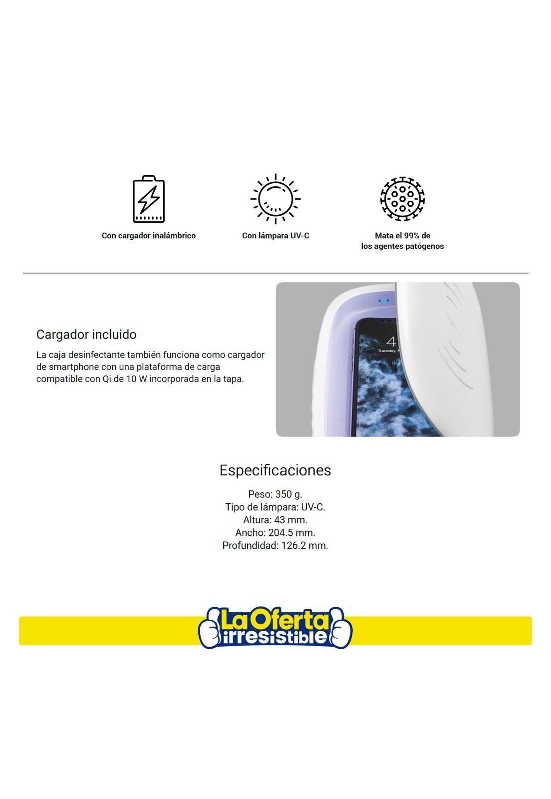 Caja Desinfectante Luz UV Mophie-2