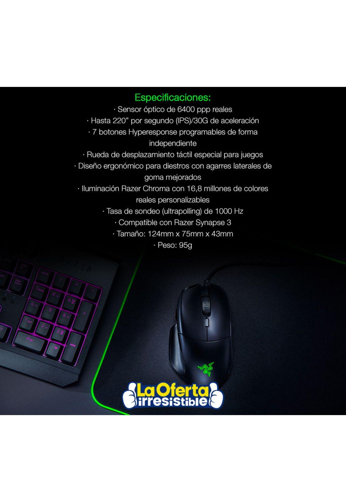 Mouse Razer Basilisk Essencial Gamer 64000 dpi-3