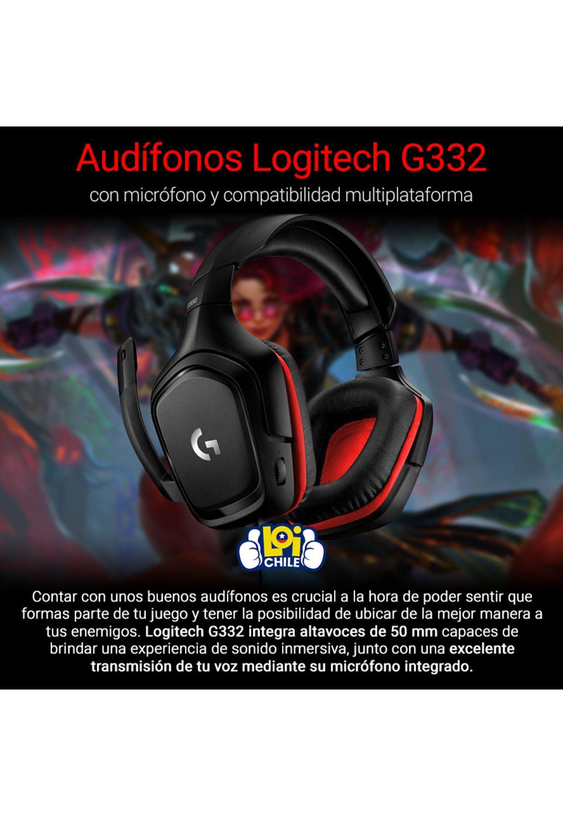 Audifonos Gamer Logitech G332 Multiplataforma-1