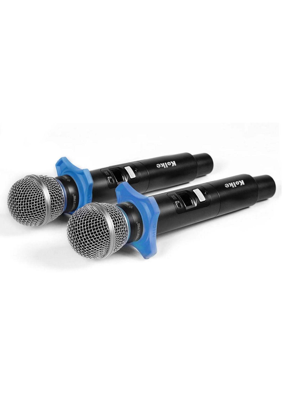 Set de 2 Micrófonos UHF Inalámbricos con Receptor XLR y MIX-4