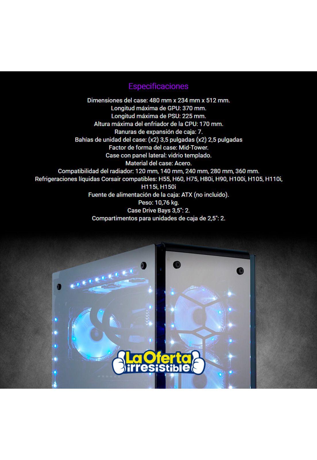 Gabinete Gamer Corsair Crystal Series 570X RGB Mid Tower-4