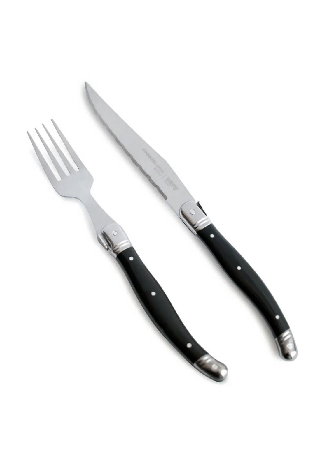 Set de Cubiertos Premium Wayu Black 8 Piezas-1