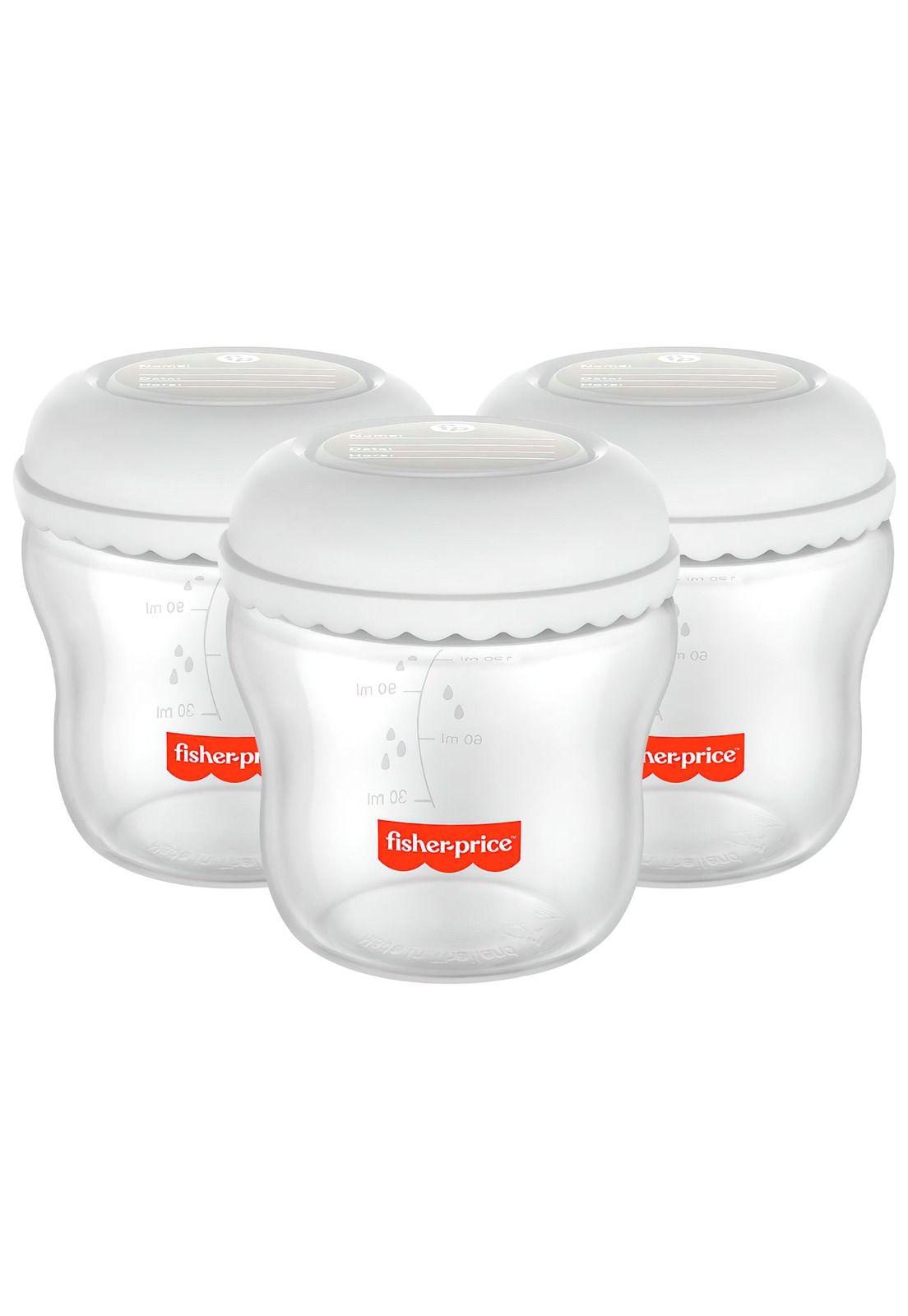 Kit de 3 Frascos para Leche Fisher Price 150ml-0