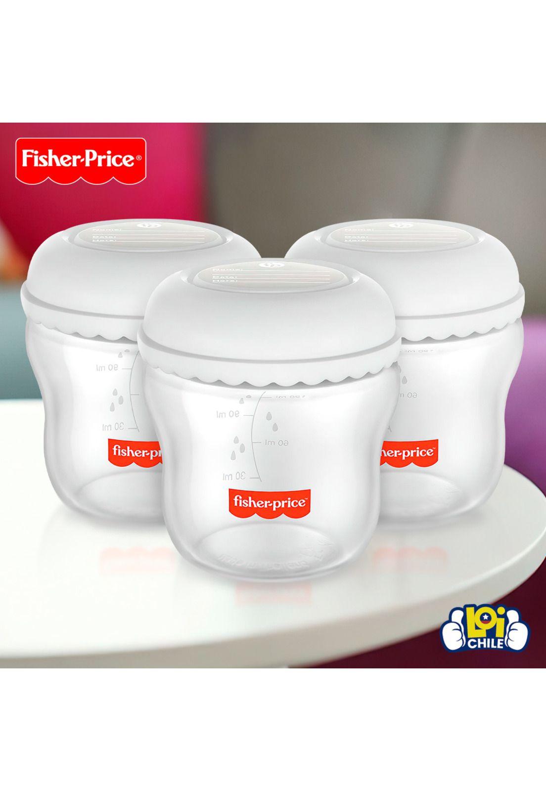 Kit de 3 Frascos para Leche Fisher Price 150ml-4