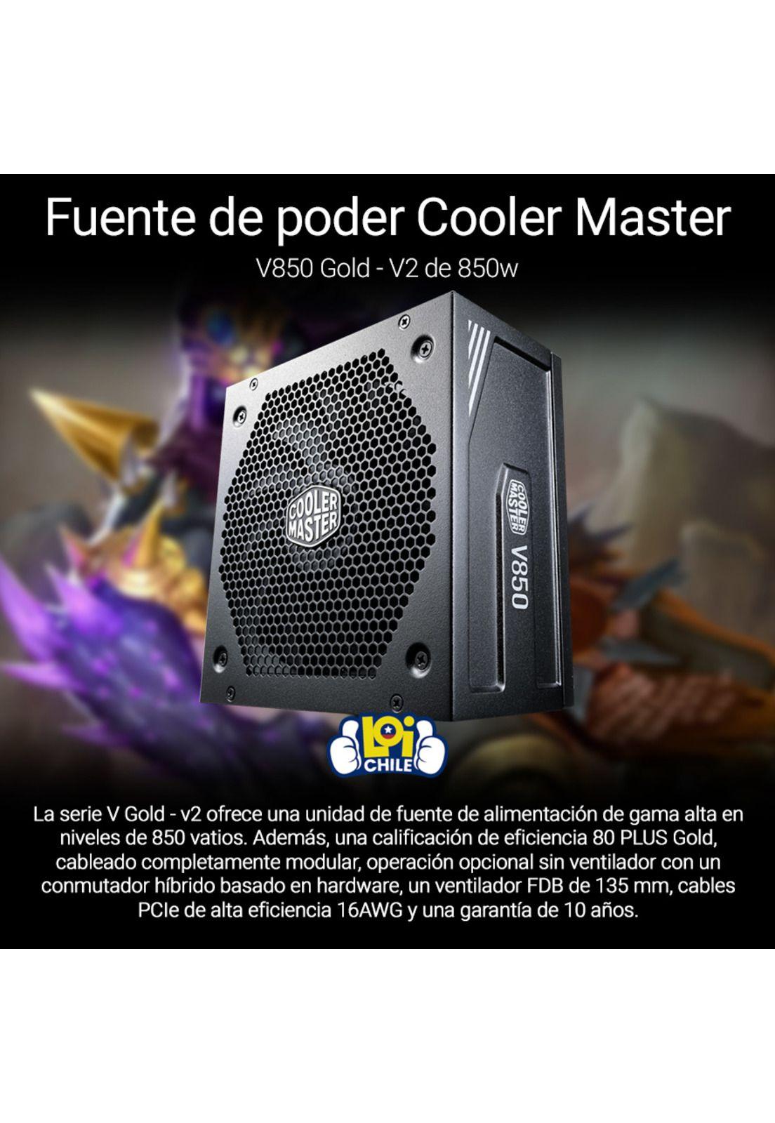 Fuente de poder Cooler Master V850 Gold - V2 de 850w-1