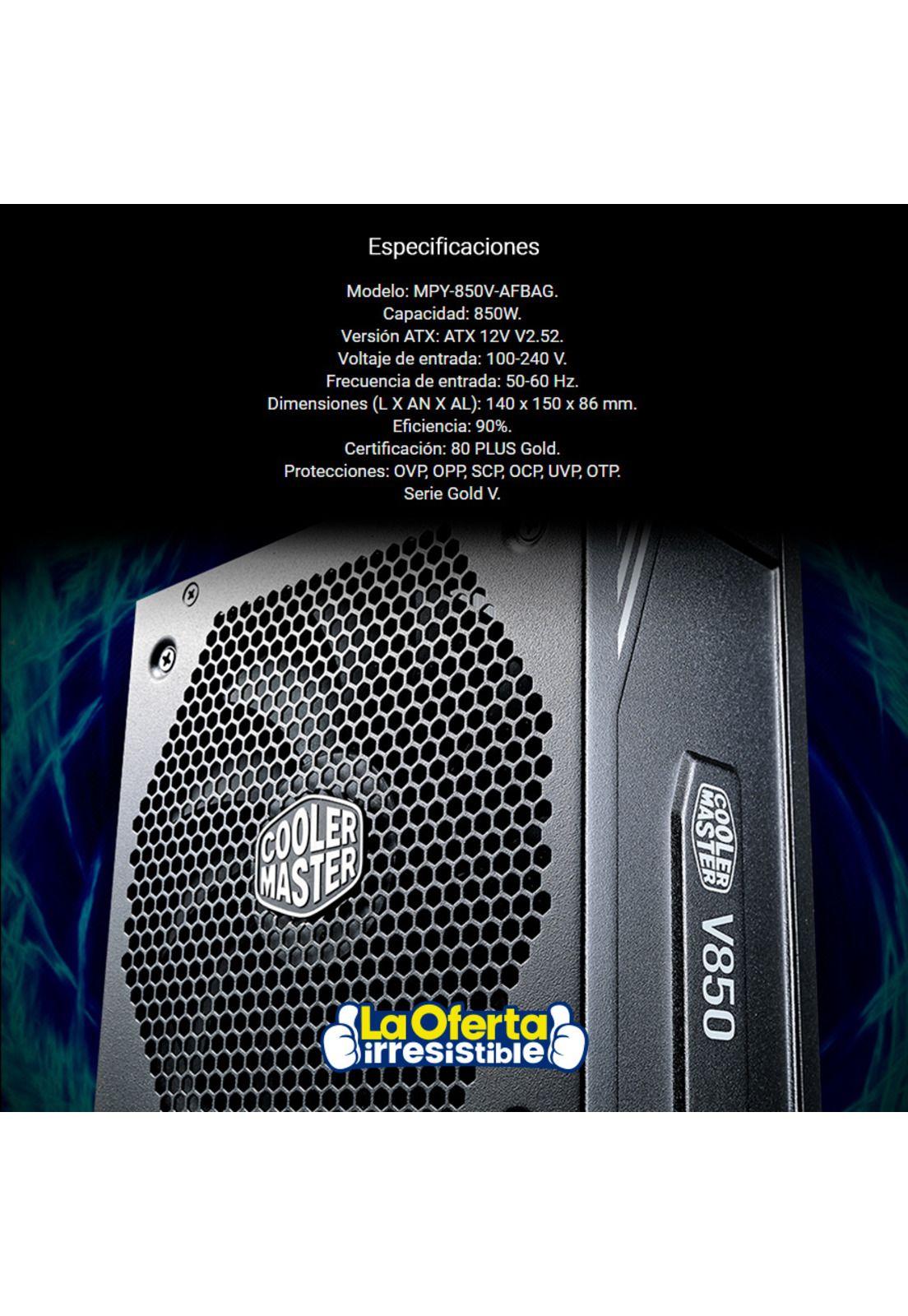 Fuente de poder Cooler Master V850 Gold - V2 de 850w-4