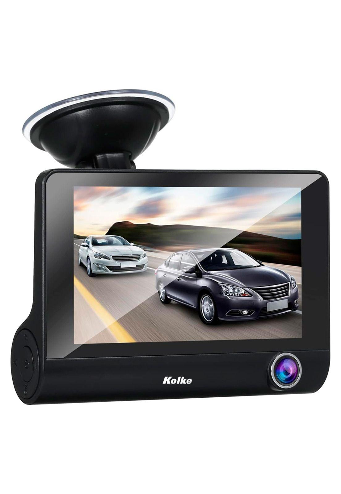 Triple Cámaras para Auto Kolke  Frontal Interior y Reversa-4