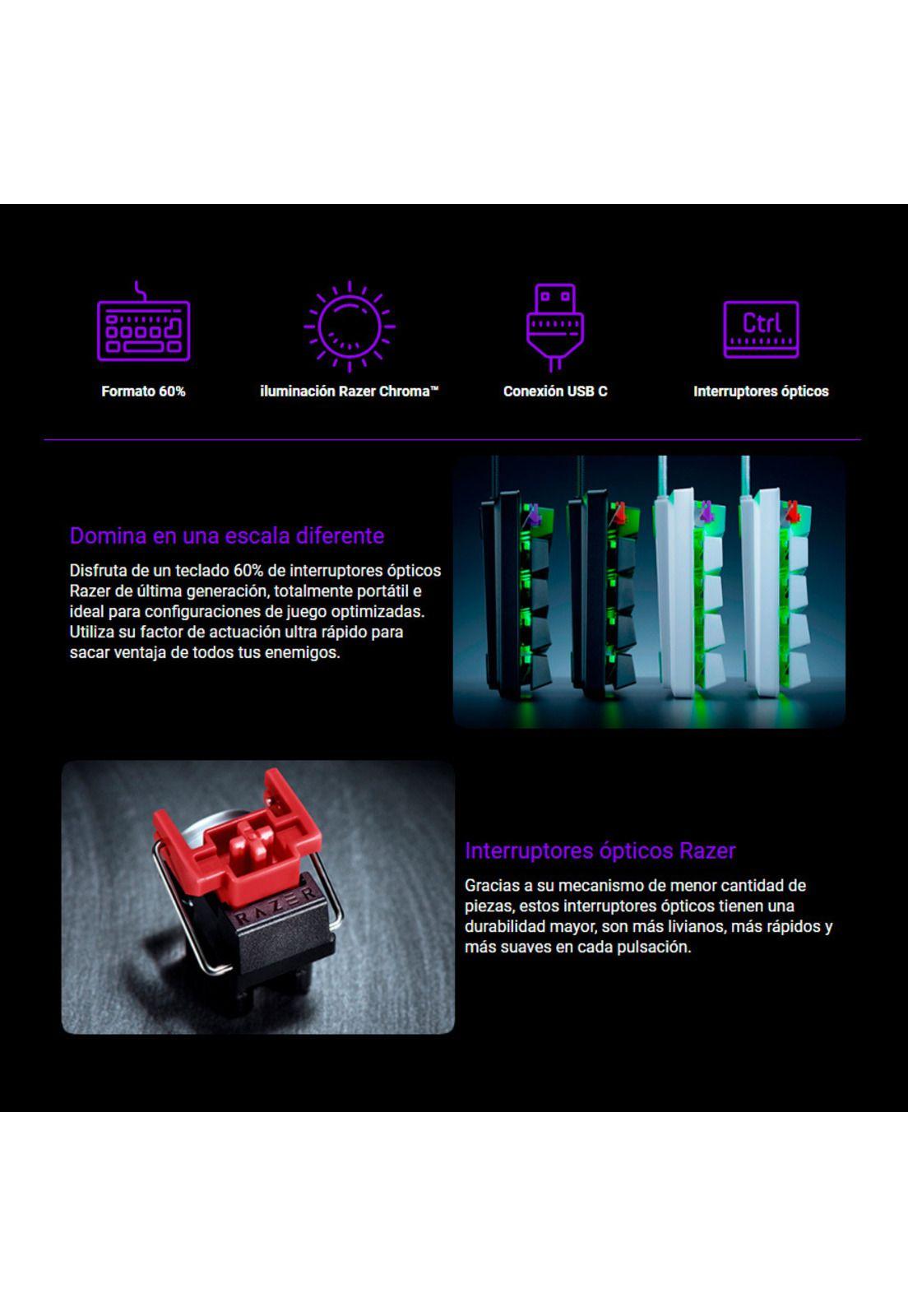 Teclado Razer Huntsman Mini Con Switches Rojos-2