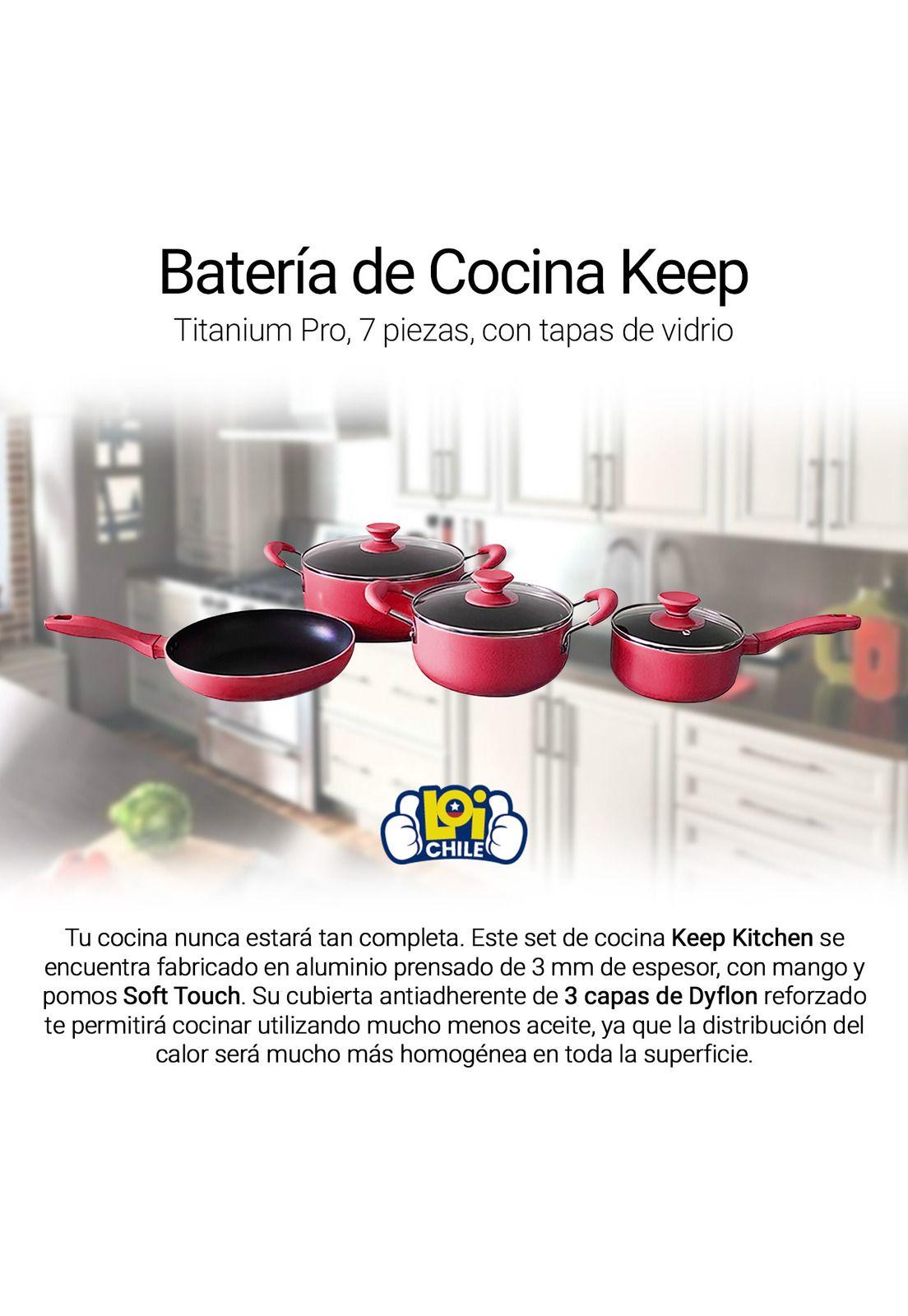 Bateria Cocina Keep 7 Piezas Titanium-1