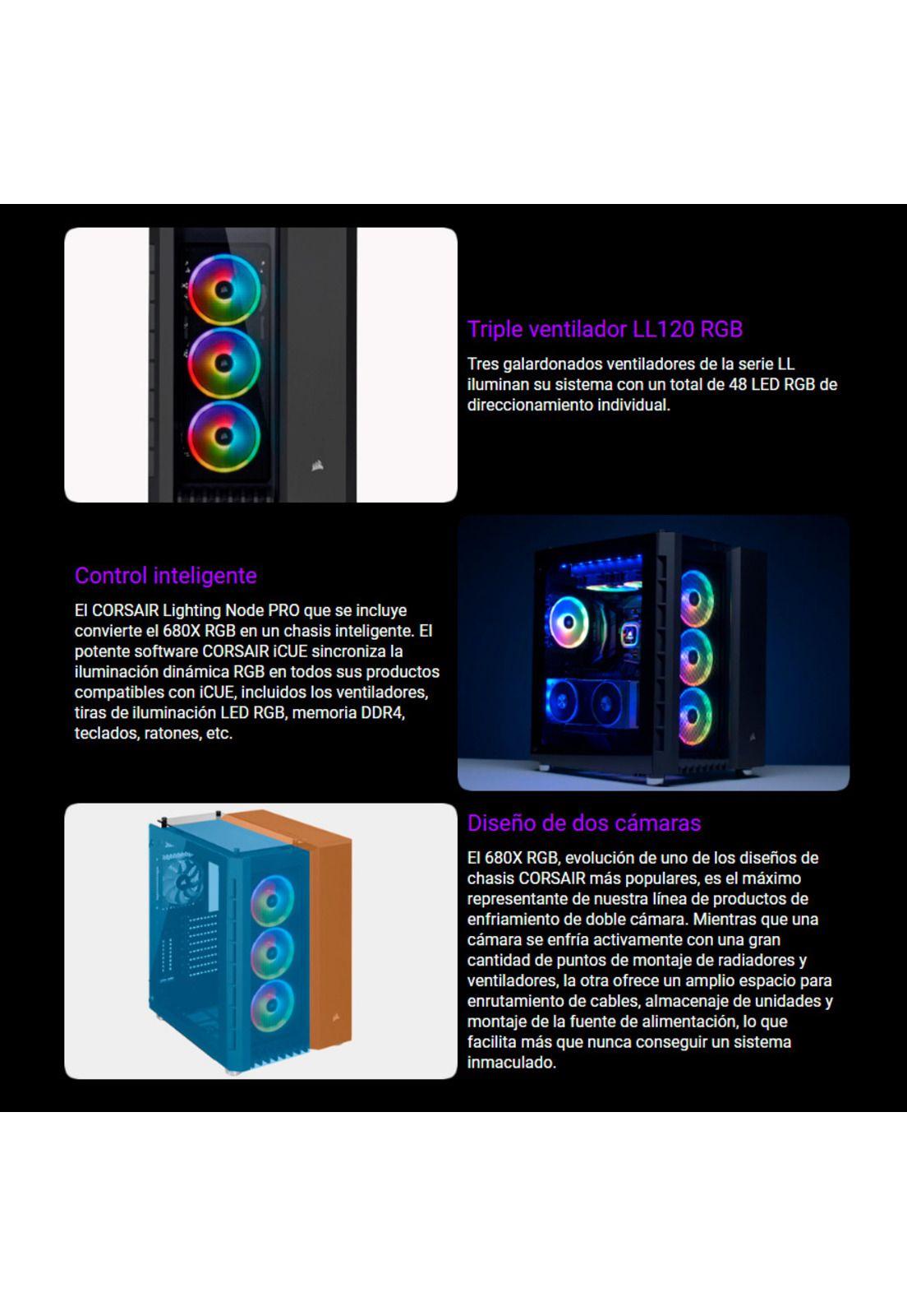 Gabinete Gamer Corsair Crystal Series 680x RGB-3