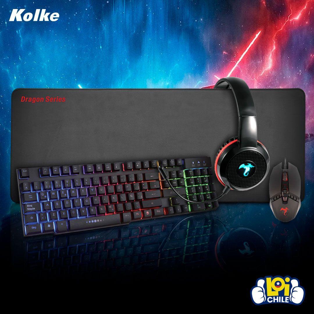 Kit Gamer Kolke 4 en 1 Teclado Mouse Audífono Mousepad XXL-7