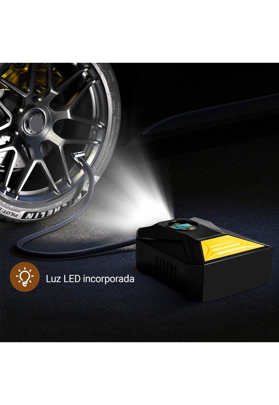 Compresor de Aire Portátil Nappo Digital 120W Inflado Rápido-5