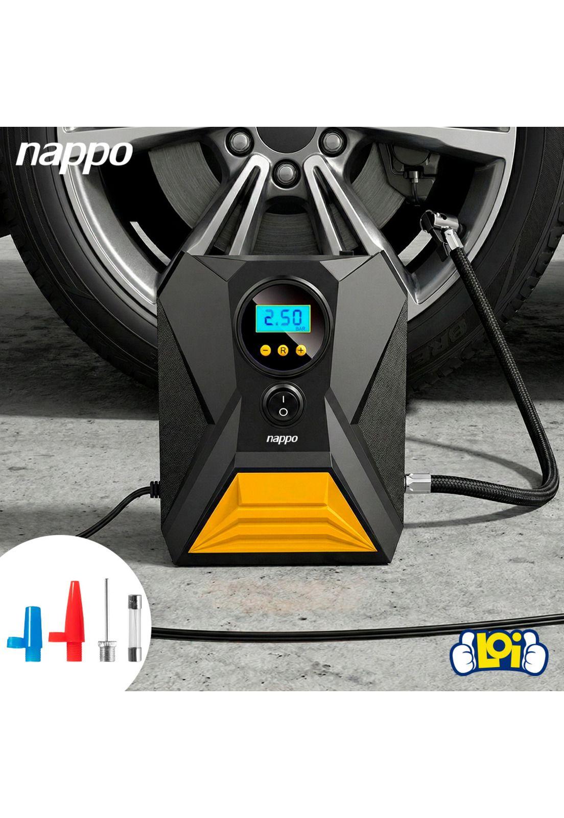 Compresor de Aire Portátil Nappo Digital 120W Inflado Rápido-7