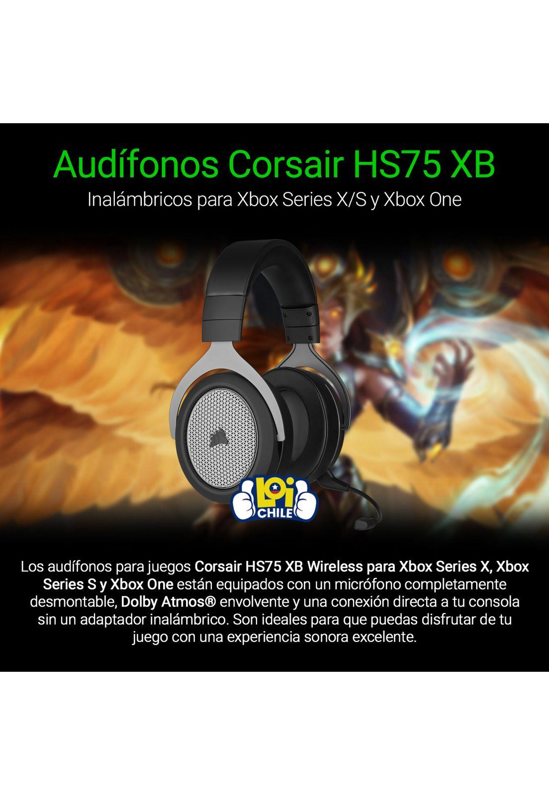 Audifonos Gramer Inalámbricos Corsair HS75 Para Xbox-1