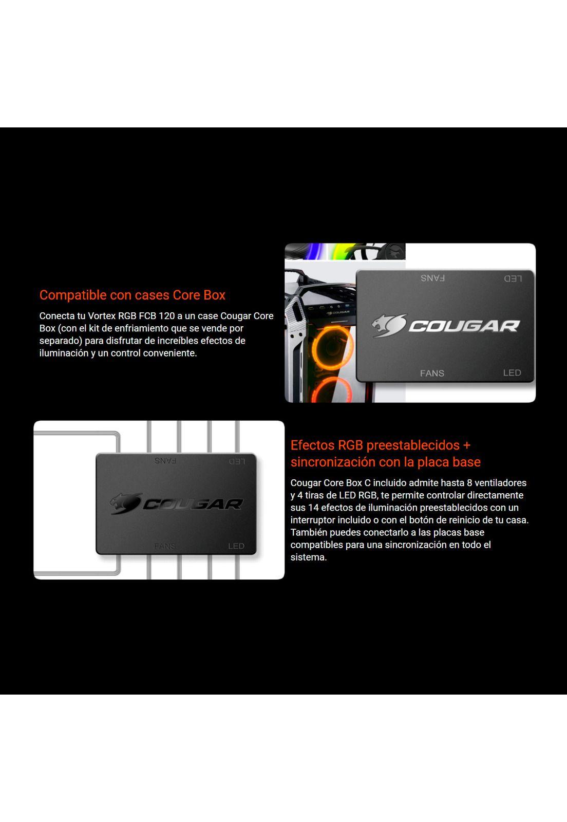 Kit Ventiladores Cougar Vortex Fcb 120mm Rgb-2