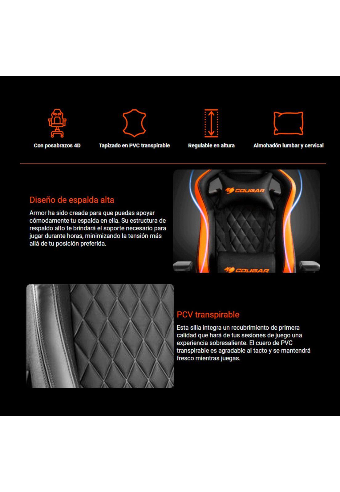 Silla Gamer Cougar Armor S Black-2