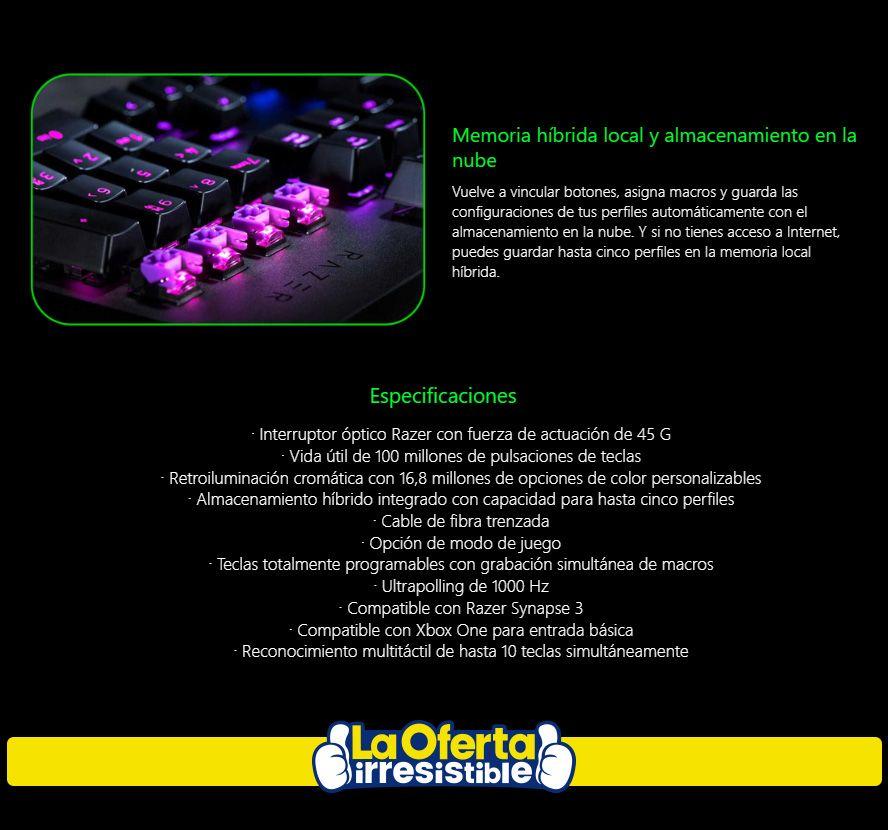 Teclado Gamer Razer Huntsman Chroma Opto Mecánico-2
