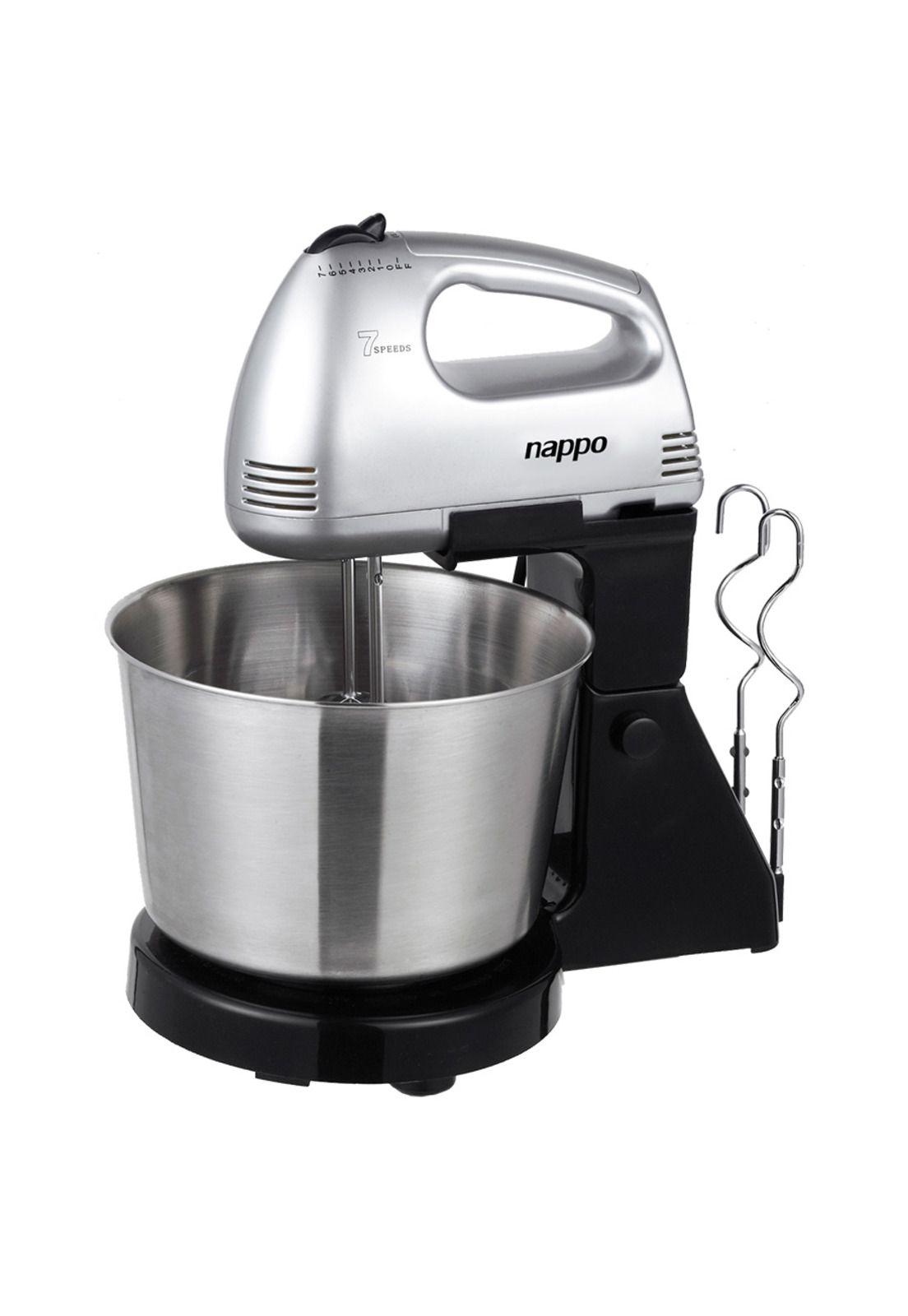 Batidora Manual Nappo 7 Velocidades Eyector Bowl Acero Inoxidable 2L-0