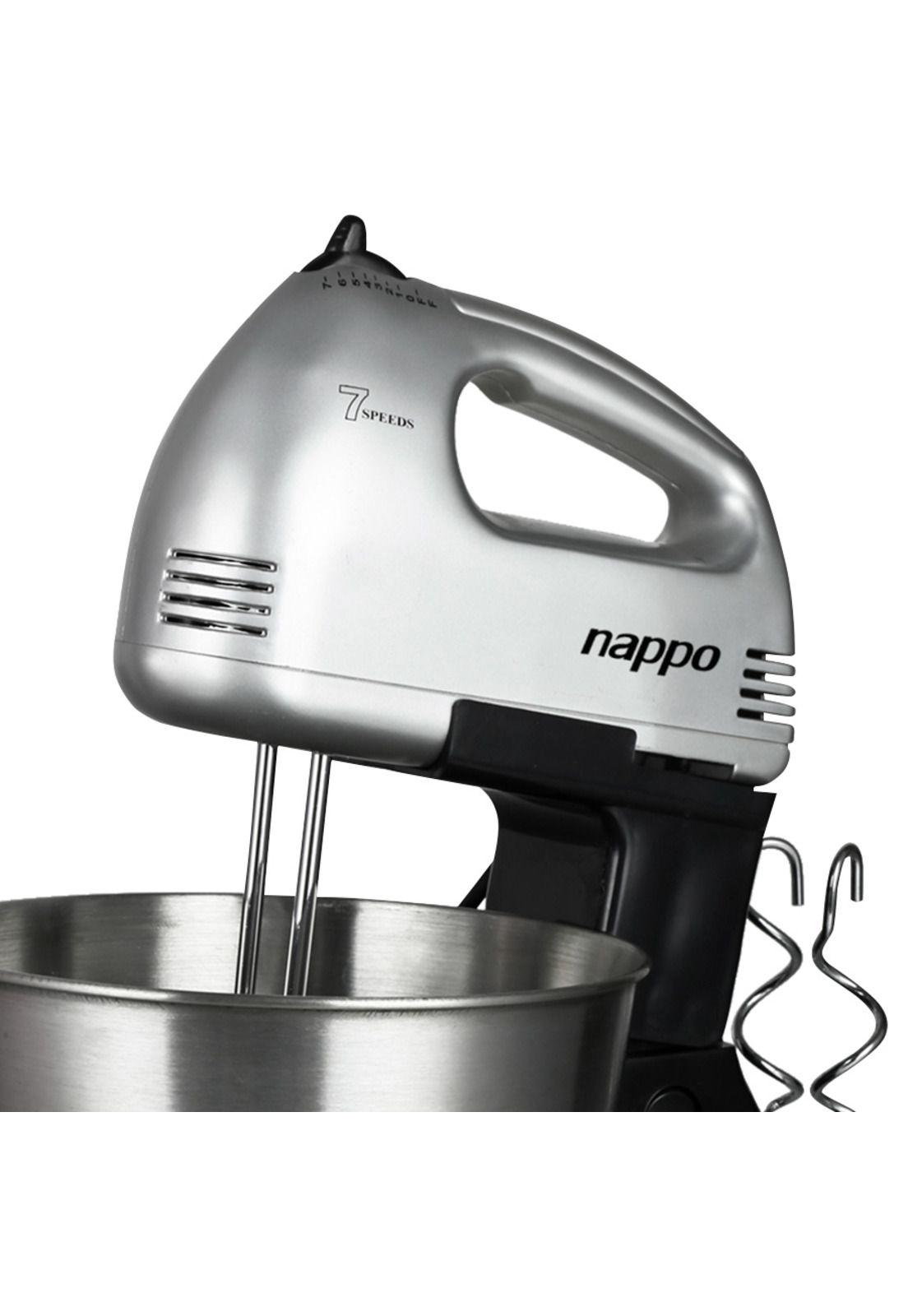 Batidora Manual Nappo 7 Velocidades Eyector Bowl Acero Inoxidable 2L-1