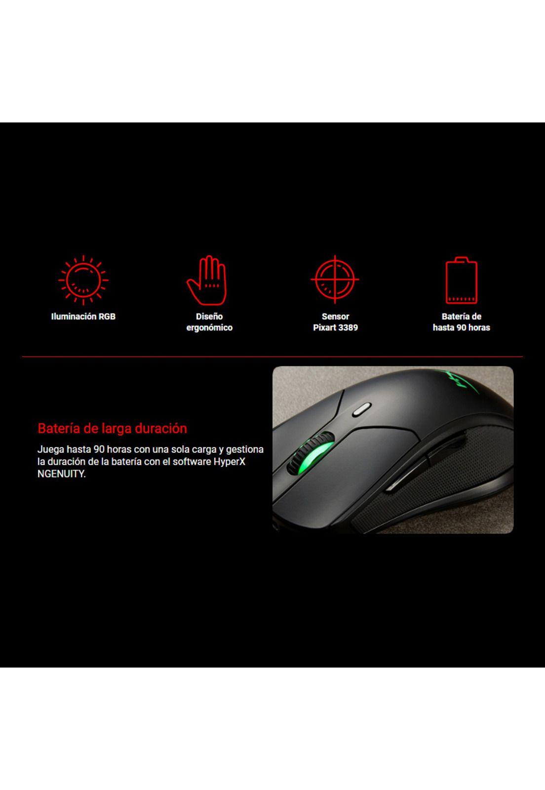 Mouse Gamer Inalambrico HyperX Pulsefire Dart-2