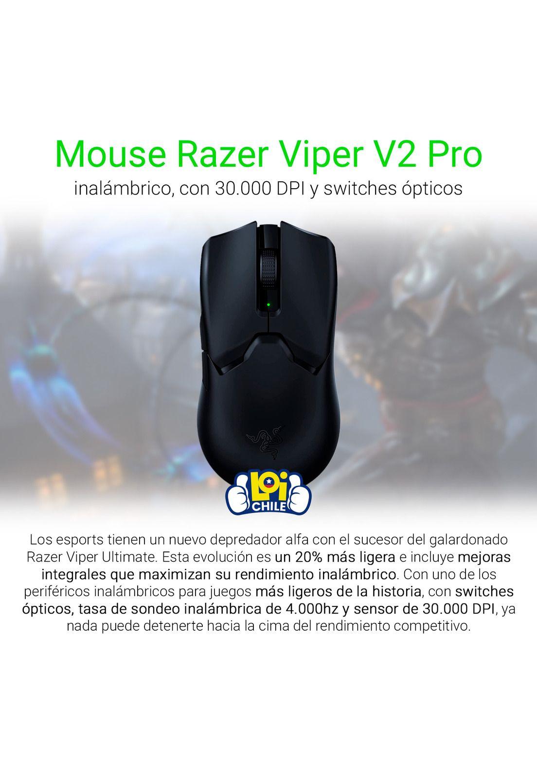 Mouse Gamer Razer Viper V2 Pro Inalámbrico Recargable Negro-1