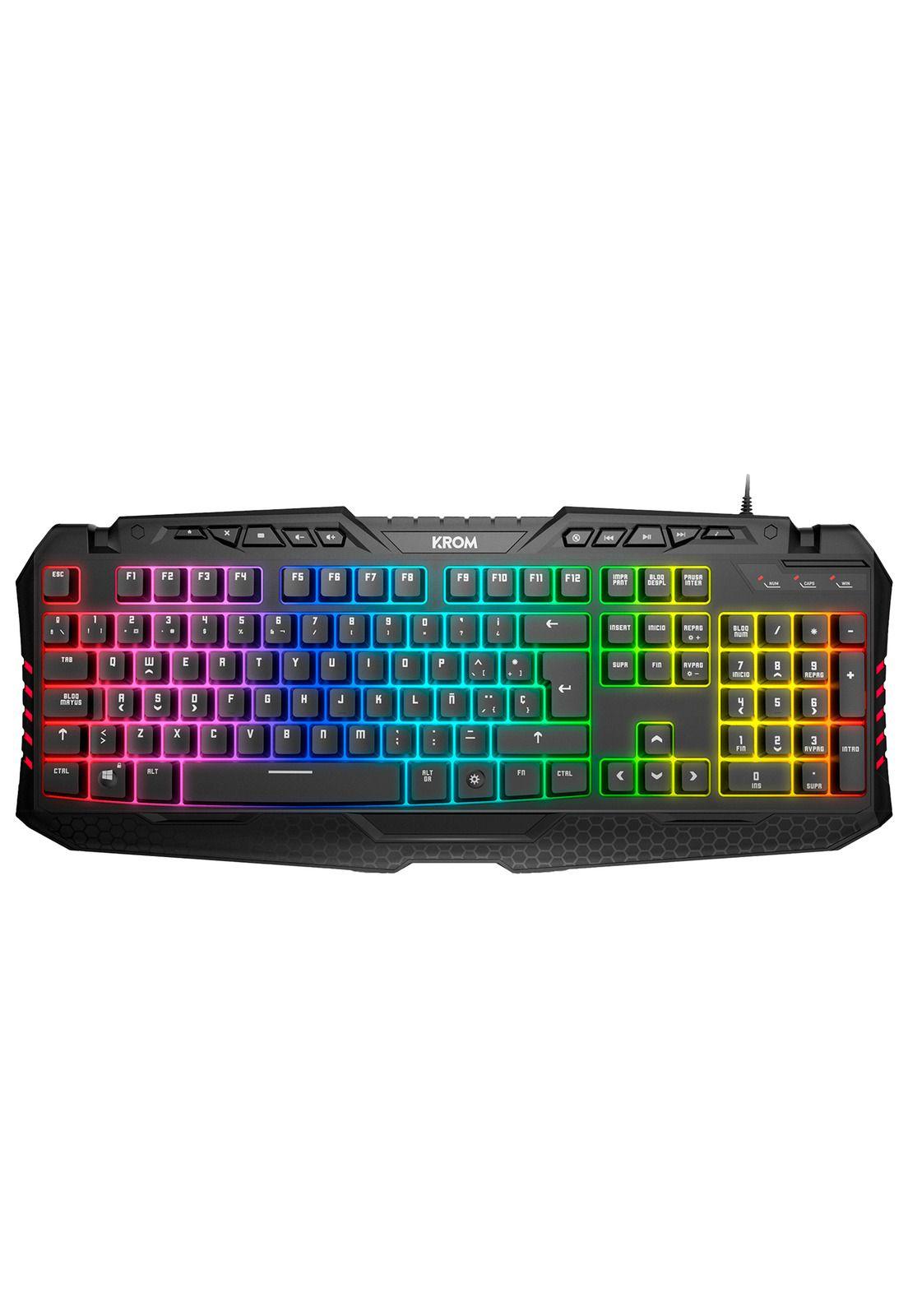 Teclado Gamer Krom Kyra RGB-0