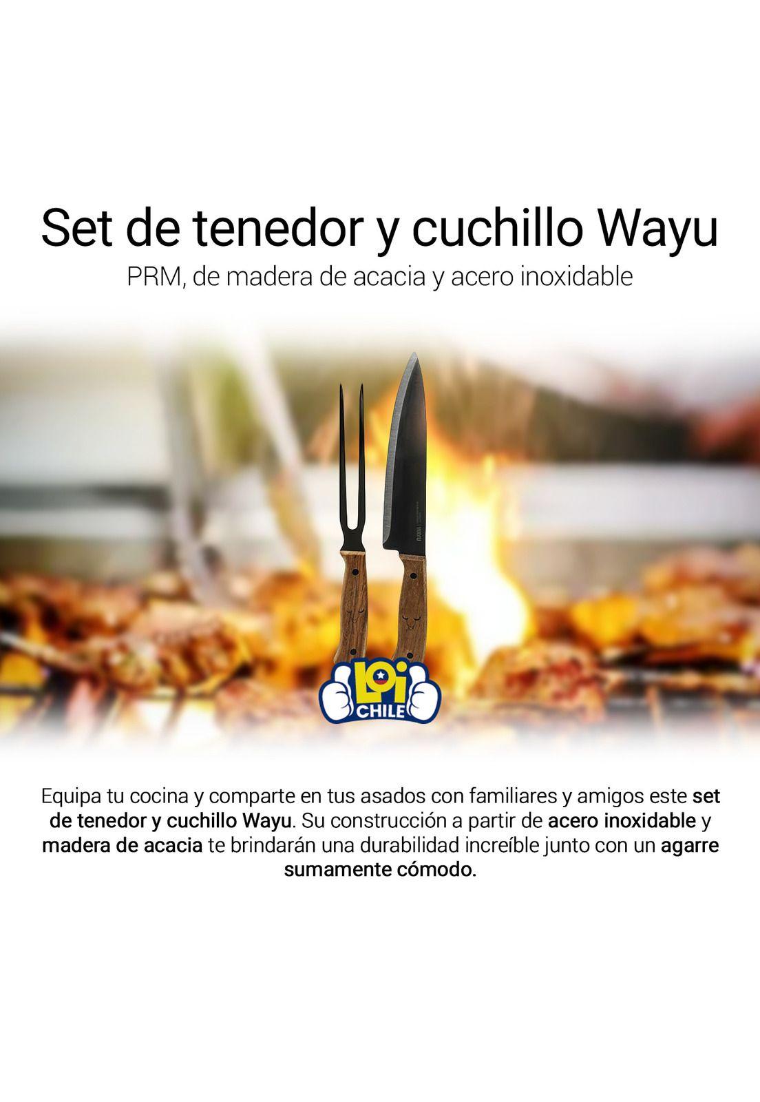 Set Parrillero Cuchillo + Tenedor PRM Wayu-1