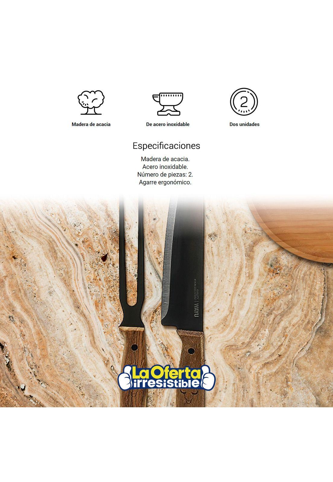 Set Parrillero Cuchillo + Tenedor PRM Wayu-2